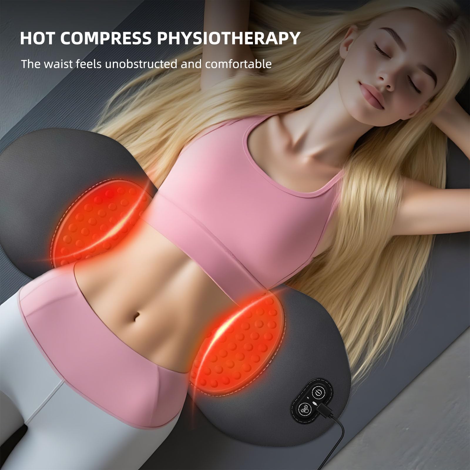 Vibration warm compress and airbag indicators lights