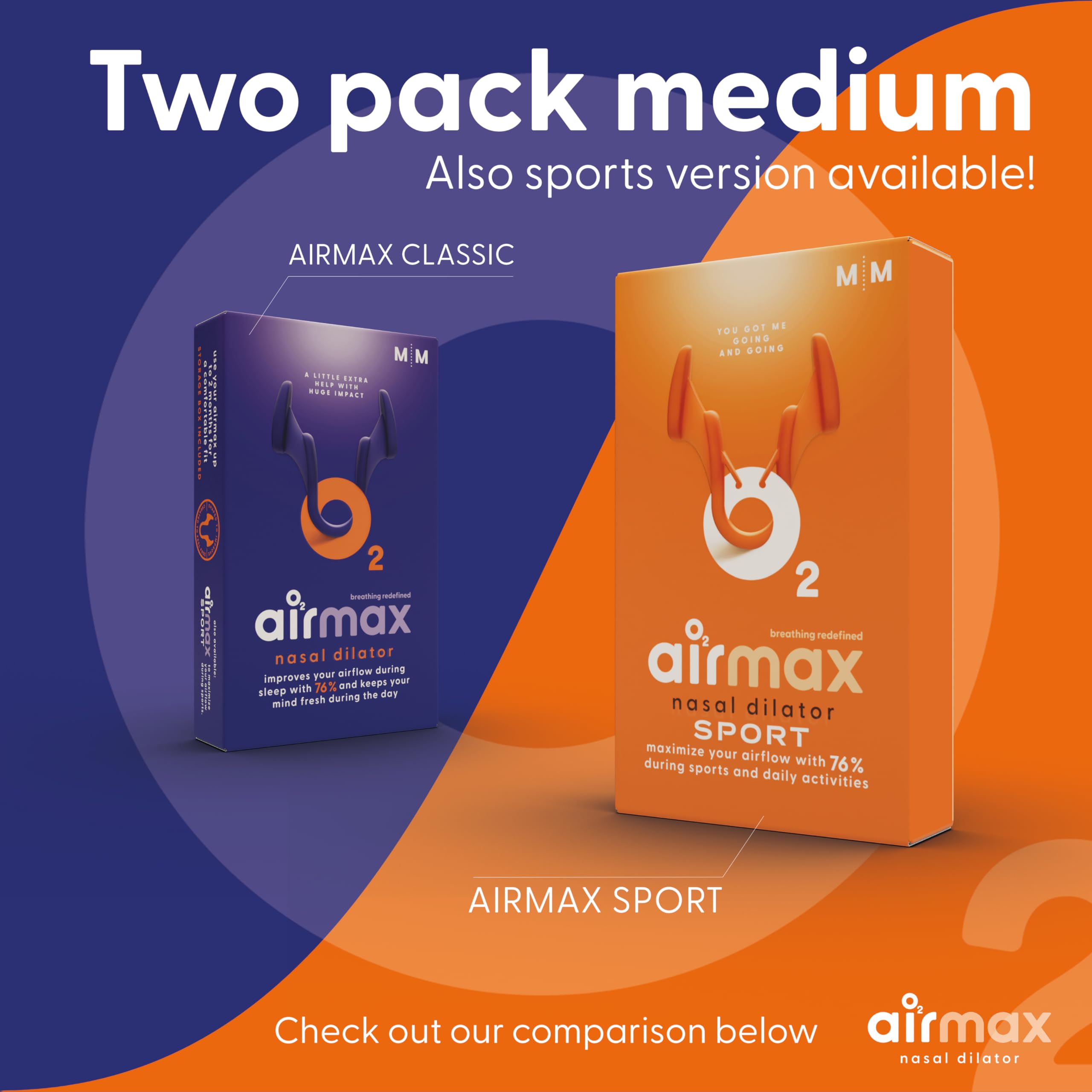 Air Max nasal dilators 2-pack packaging