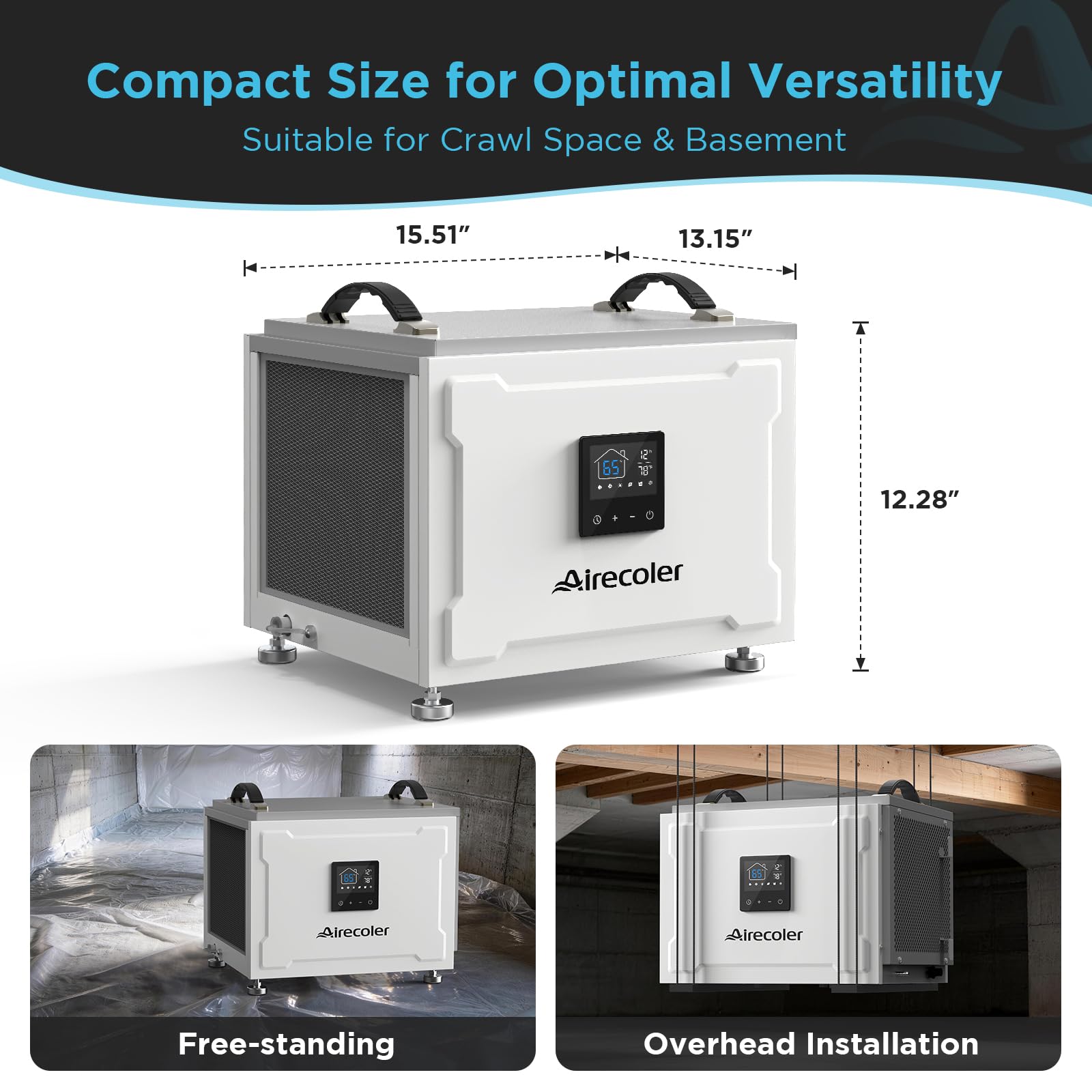 Rugged commercial-grade metal housing for durability