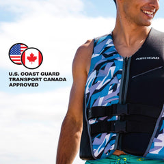 Airhead CAMO COOL Kwik-Dry Neolite Life Jacket USCG approved adults