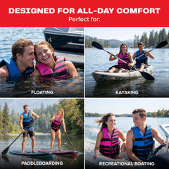 Lightweight PE foam buoyancy in Airhead life jacket