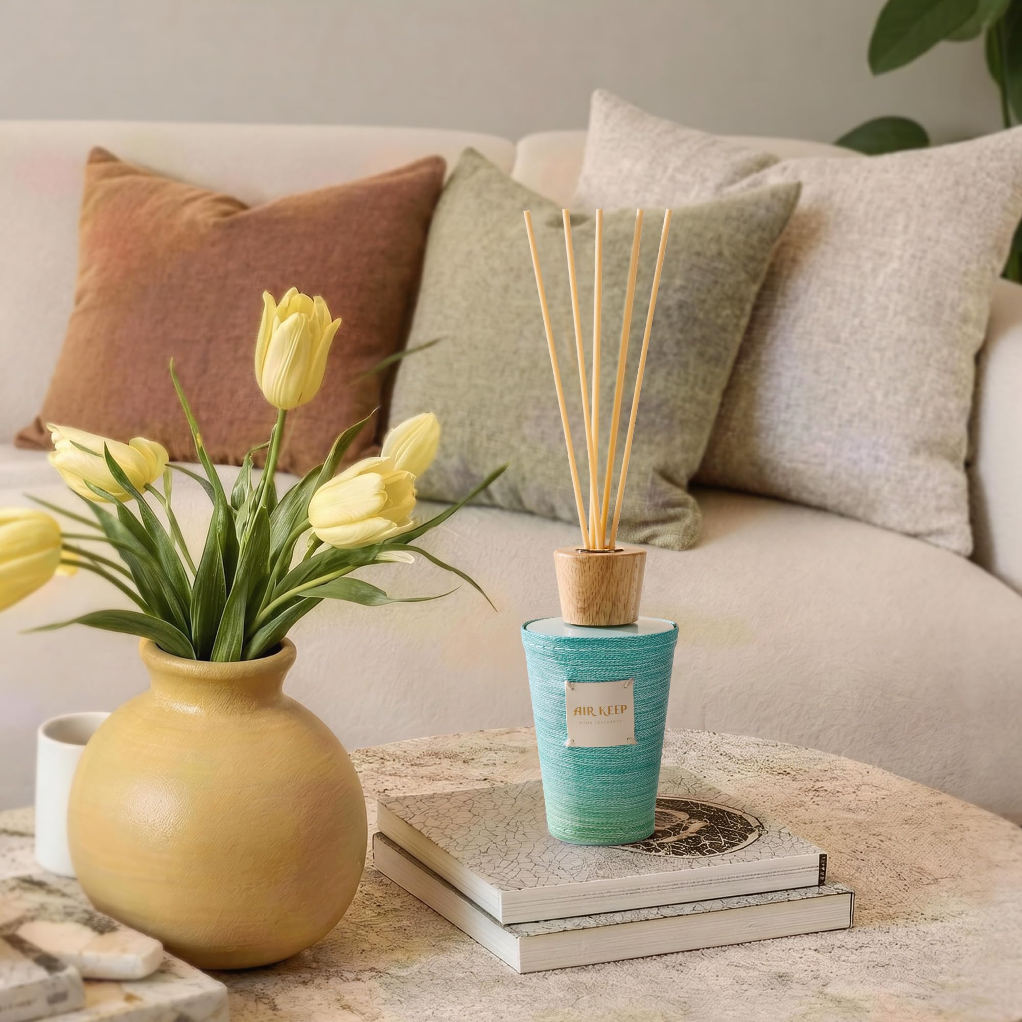 Reeds included to adjust scent strength