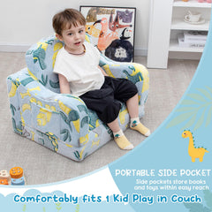 Safe curved design and soft fabric for toddlers