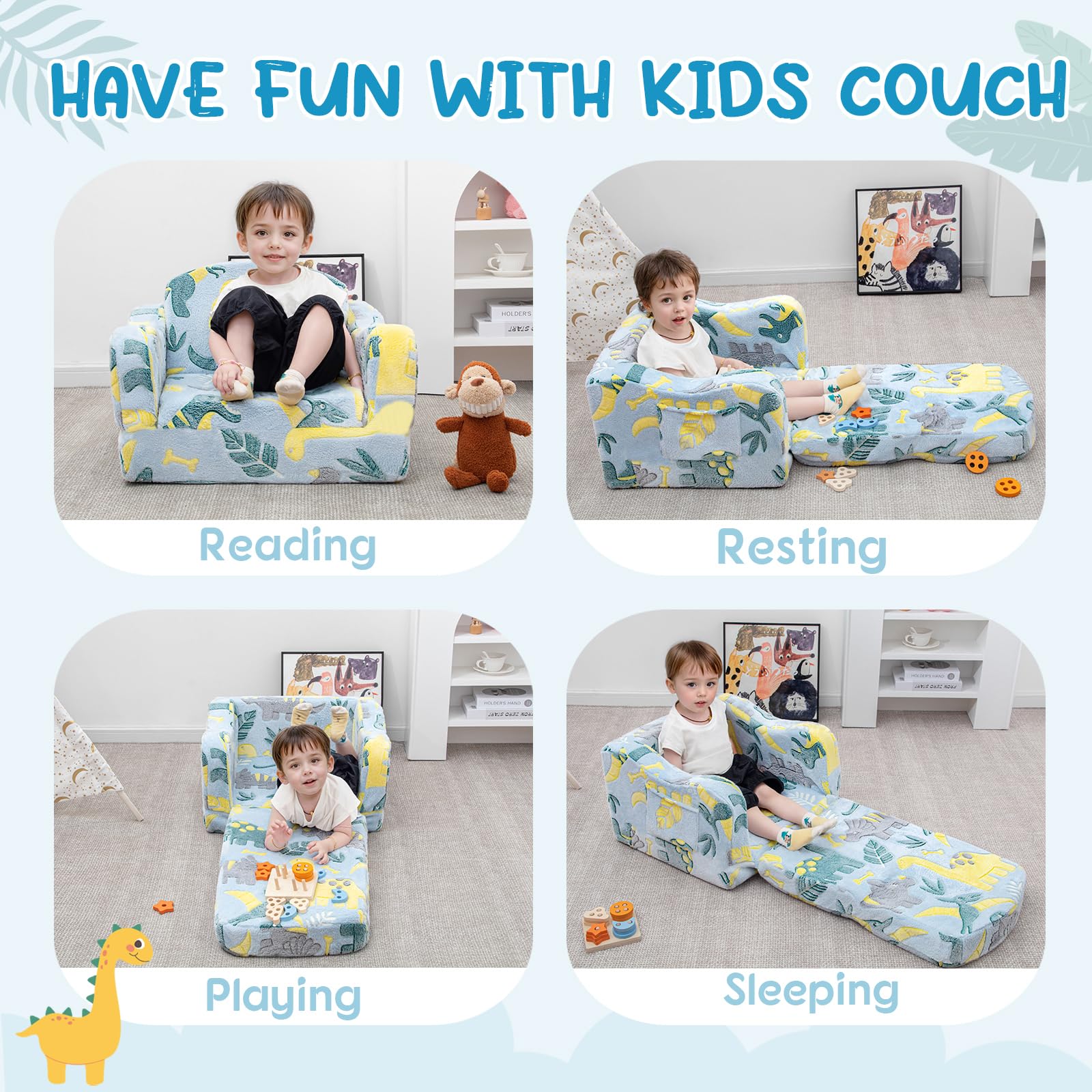 Vacuum-packed Airpanda toddler chair expands after opening
