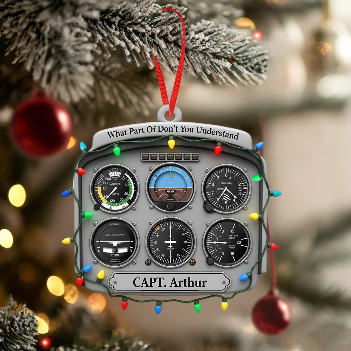 Airplane airport enthusiast keepsake ornament