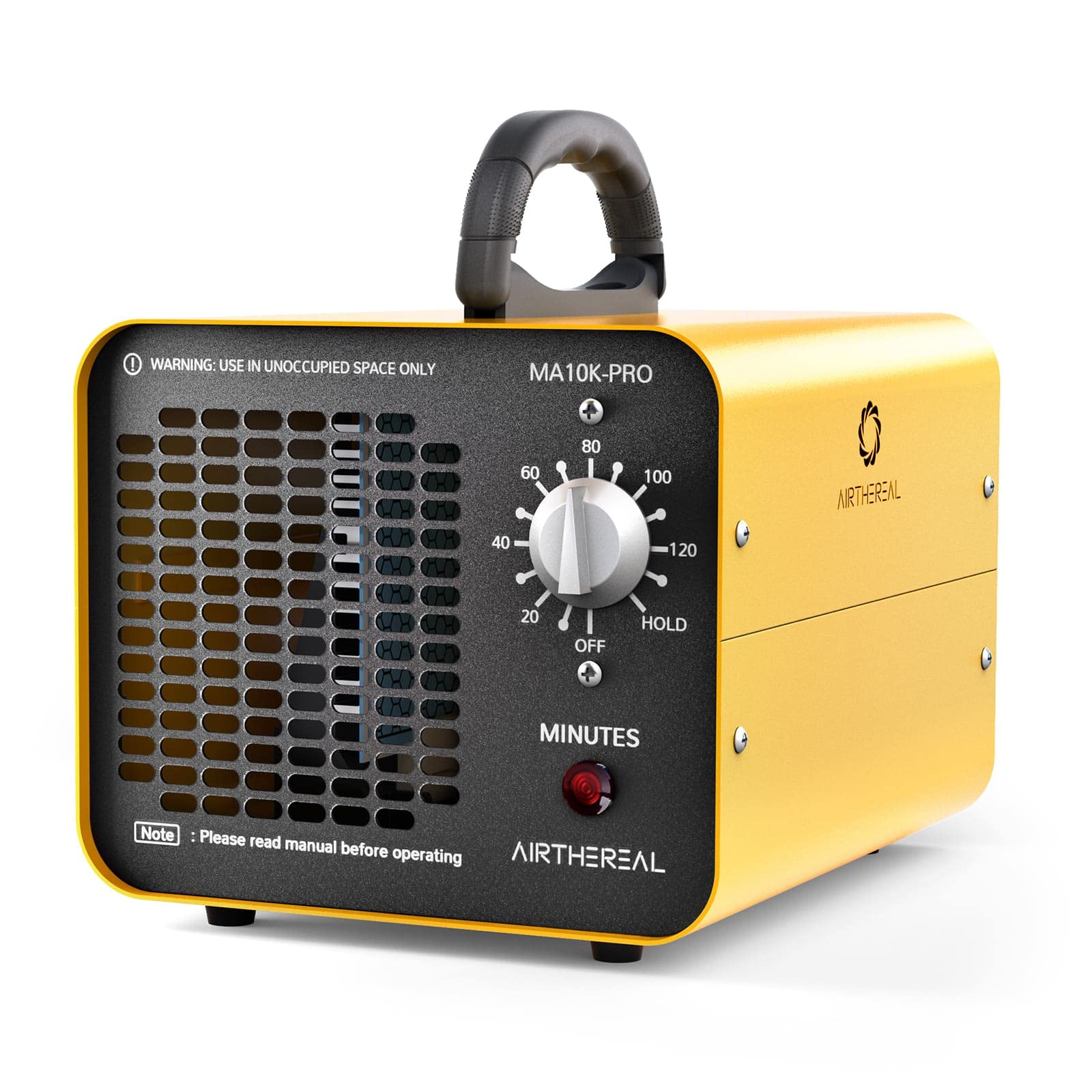 Airthereal MA10K-PRO ozone generator in yellow