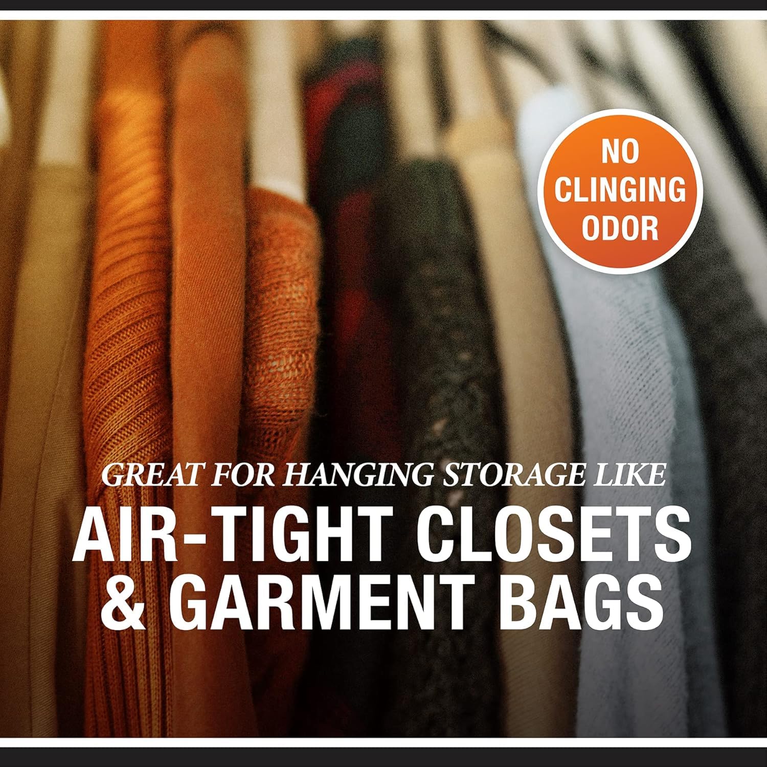 Scent-free moth protection for airtight closets