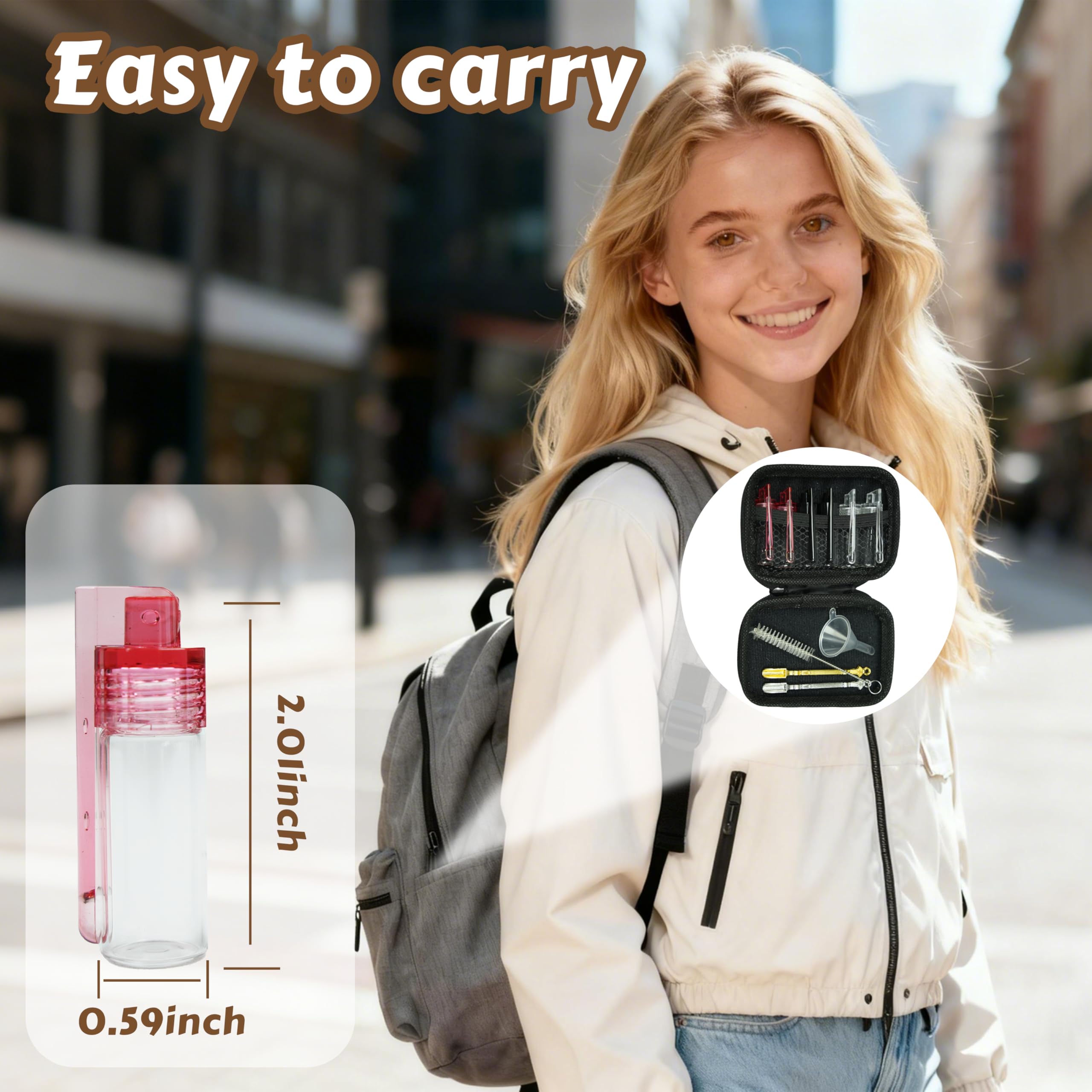 Airtight seal spice jars for travel use