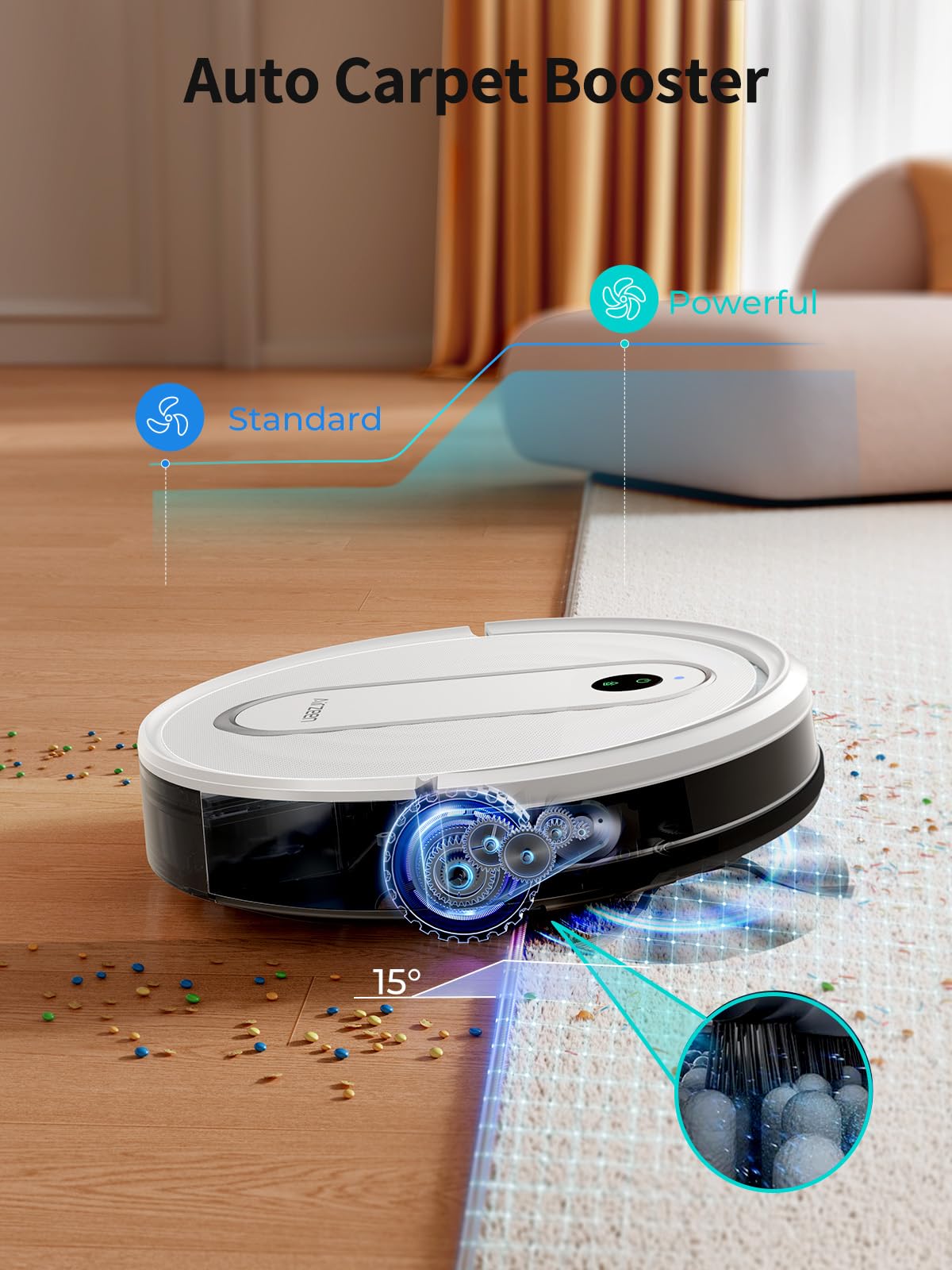 Airzeen black robot vacuum color