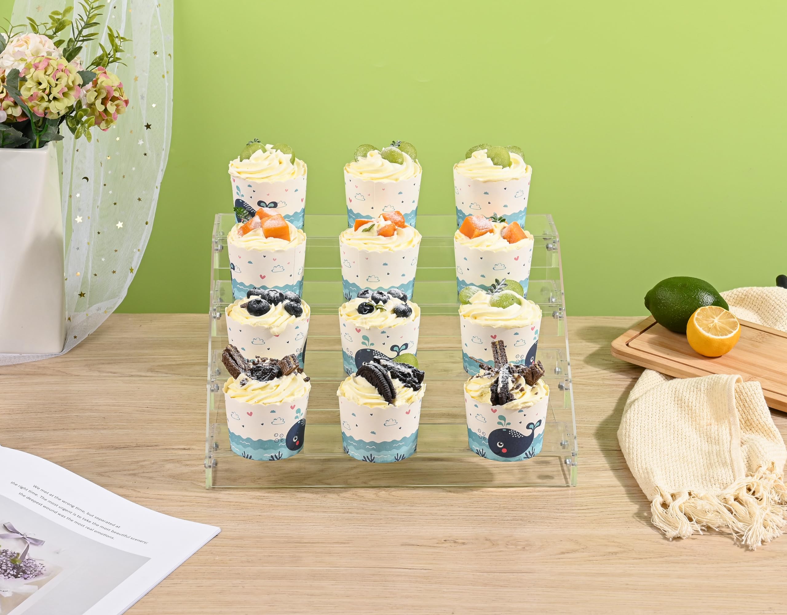 AISIDERK makeup perfume organizer on clear acrylic riser