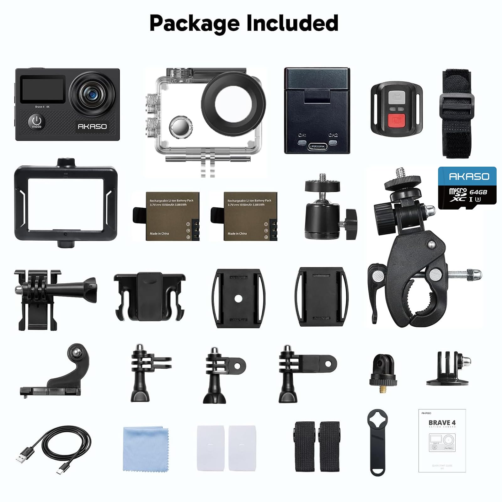Brave 4 camera suitable for action sports recording