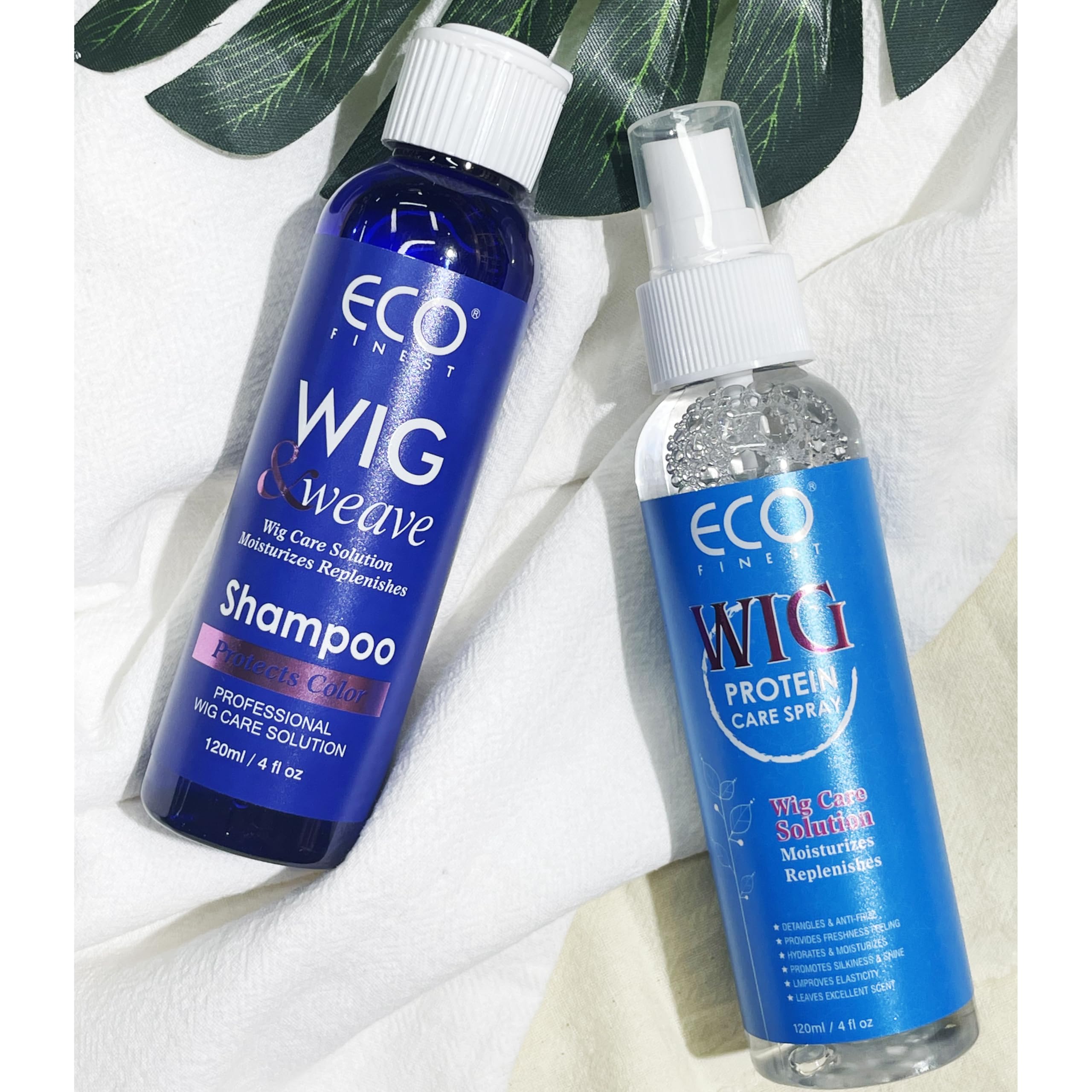 AKBAN wig hair care spray product packaging and label