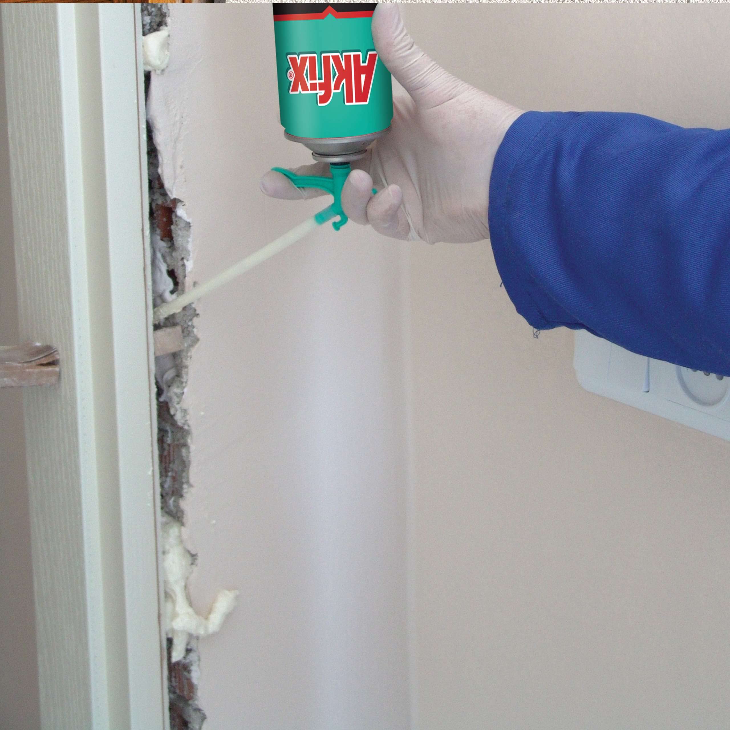 Penetration and cavity filling with Akfix 805 foam