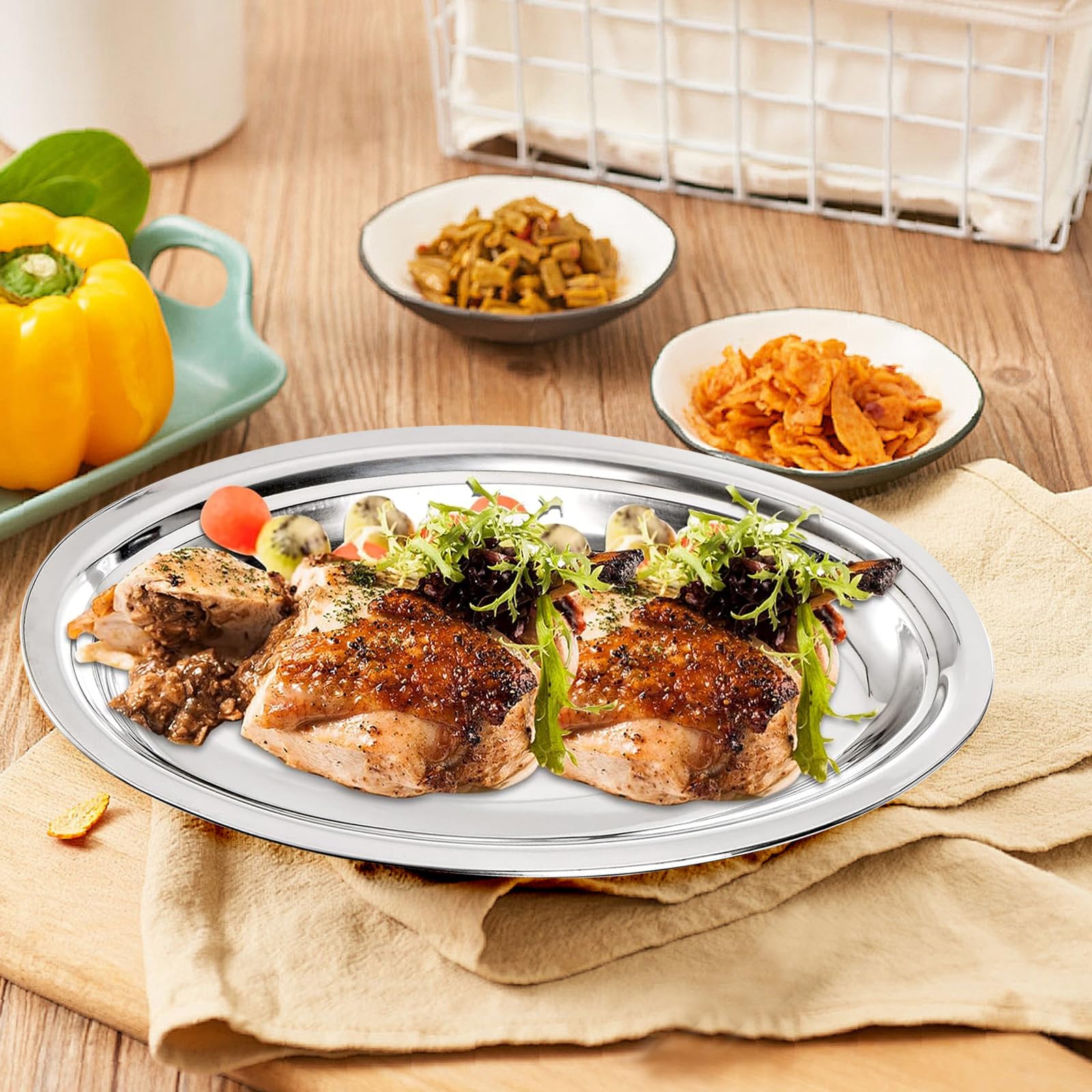 Storage and serving trays akolafe set of 8
