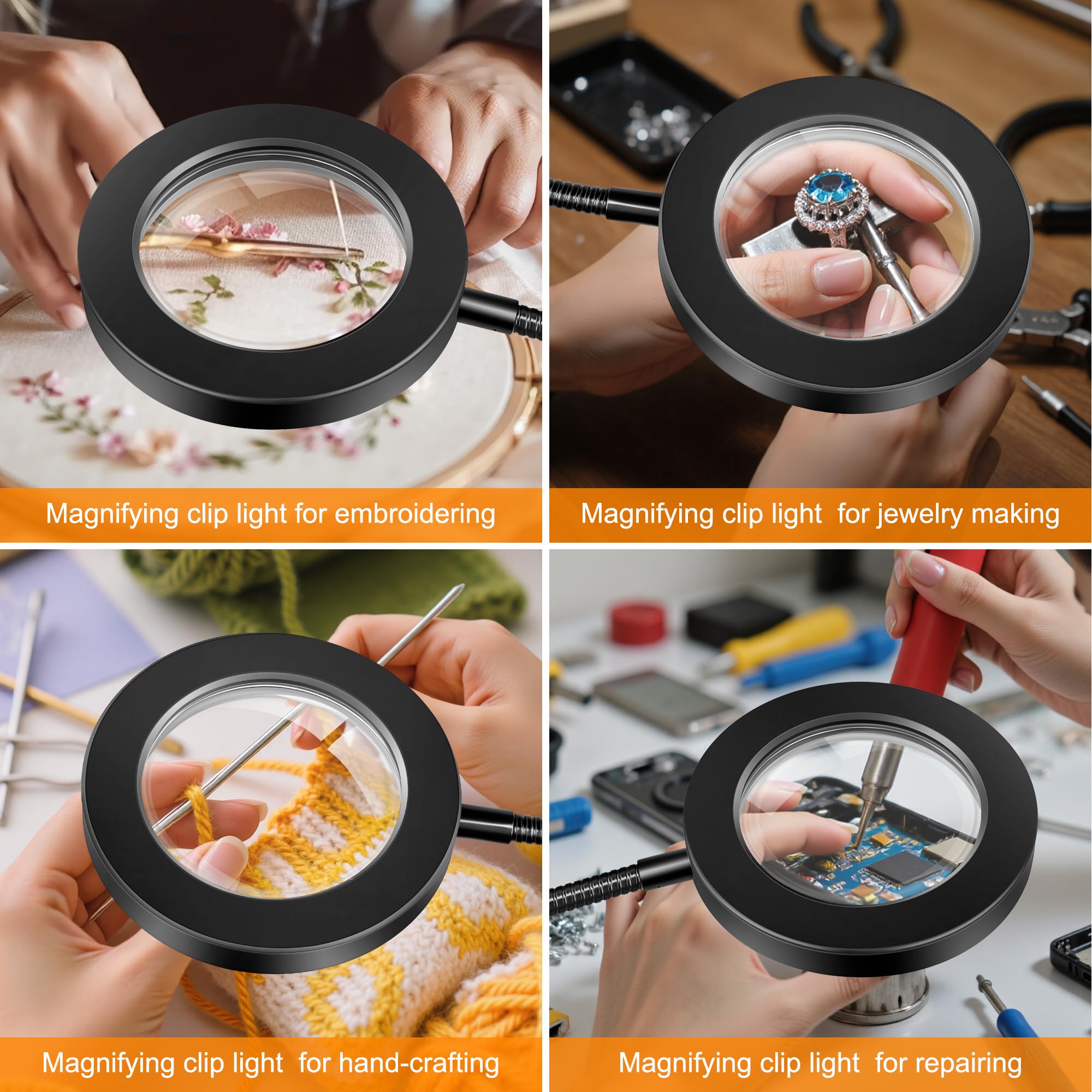 Clamp base 5 cm opening for Akynite magnifier