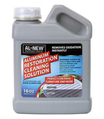 AL-NEW Aluminum Restoration Cleaning Solution bottle 16 oz