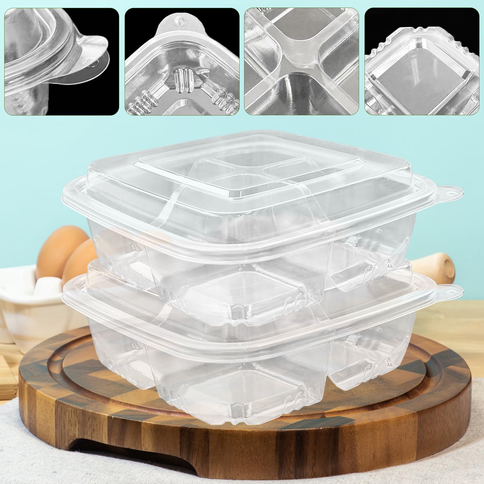Alaeseje Disposable Snack Containers with lids