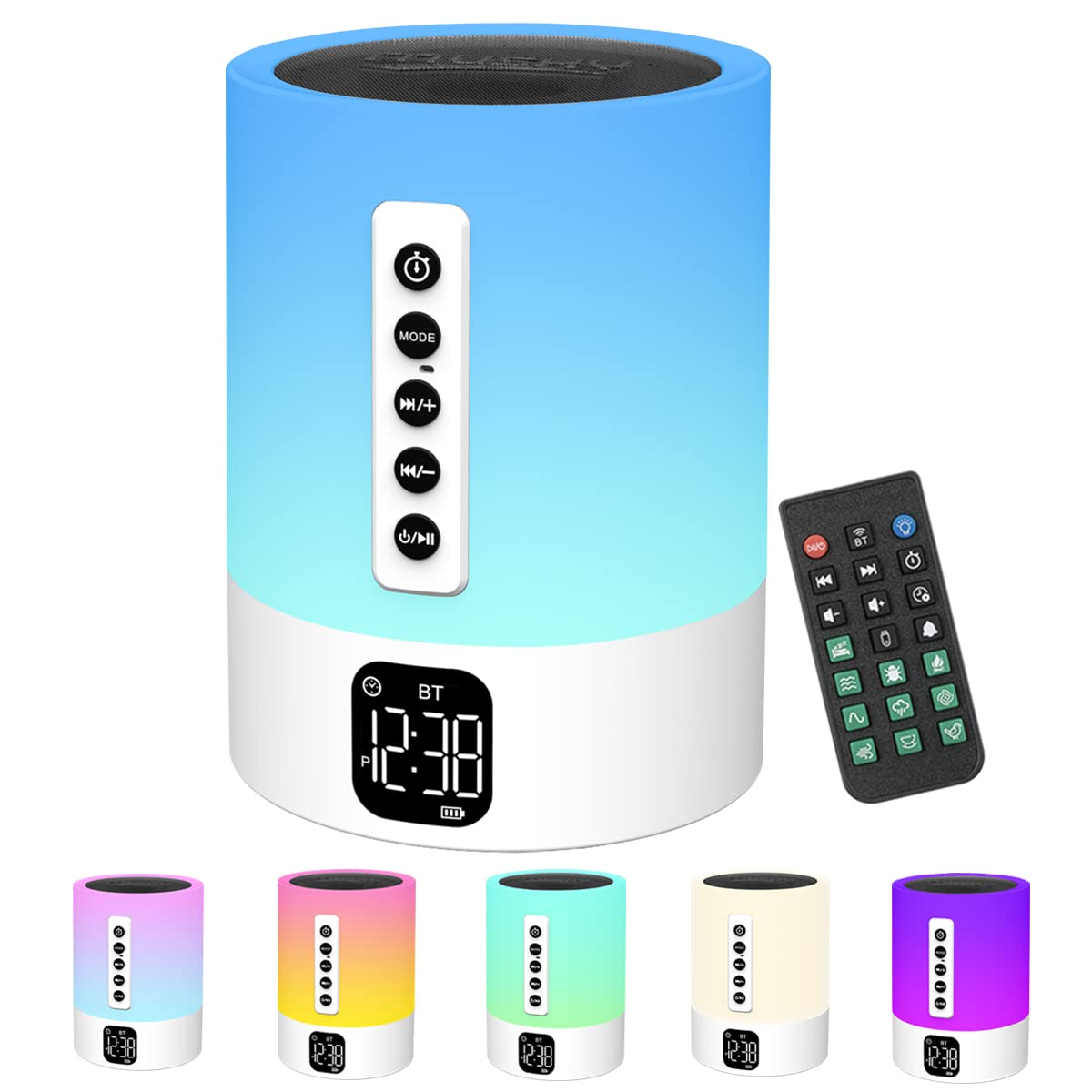Alarm Clock Bluetooth Speaker Night Light product image
