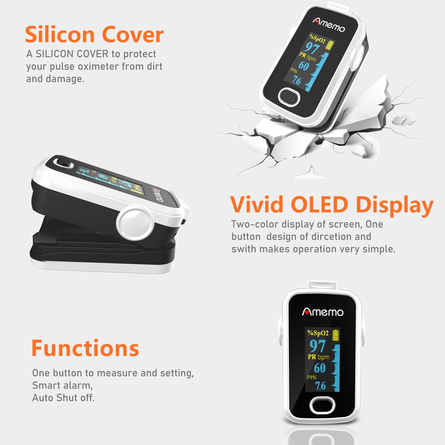 Lanyard included with pulse oximeter packaging