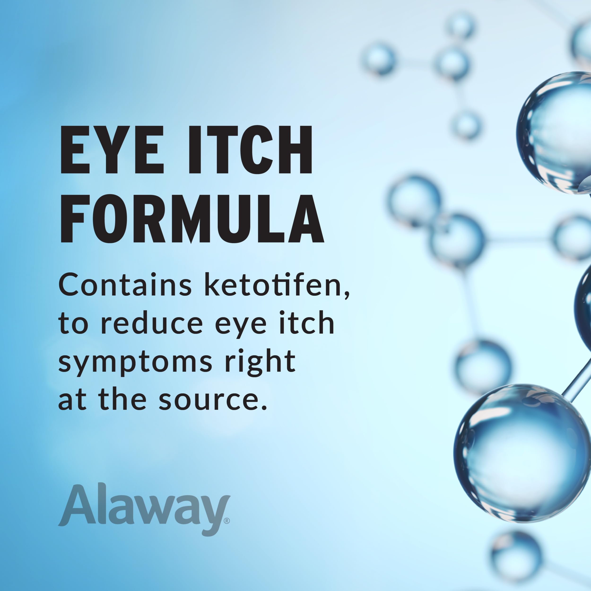 Alaway eye drops packaging and bottle on display