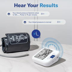 Live voice feedback with adjustable volume on Alcedo monitor