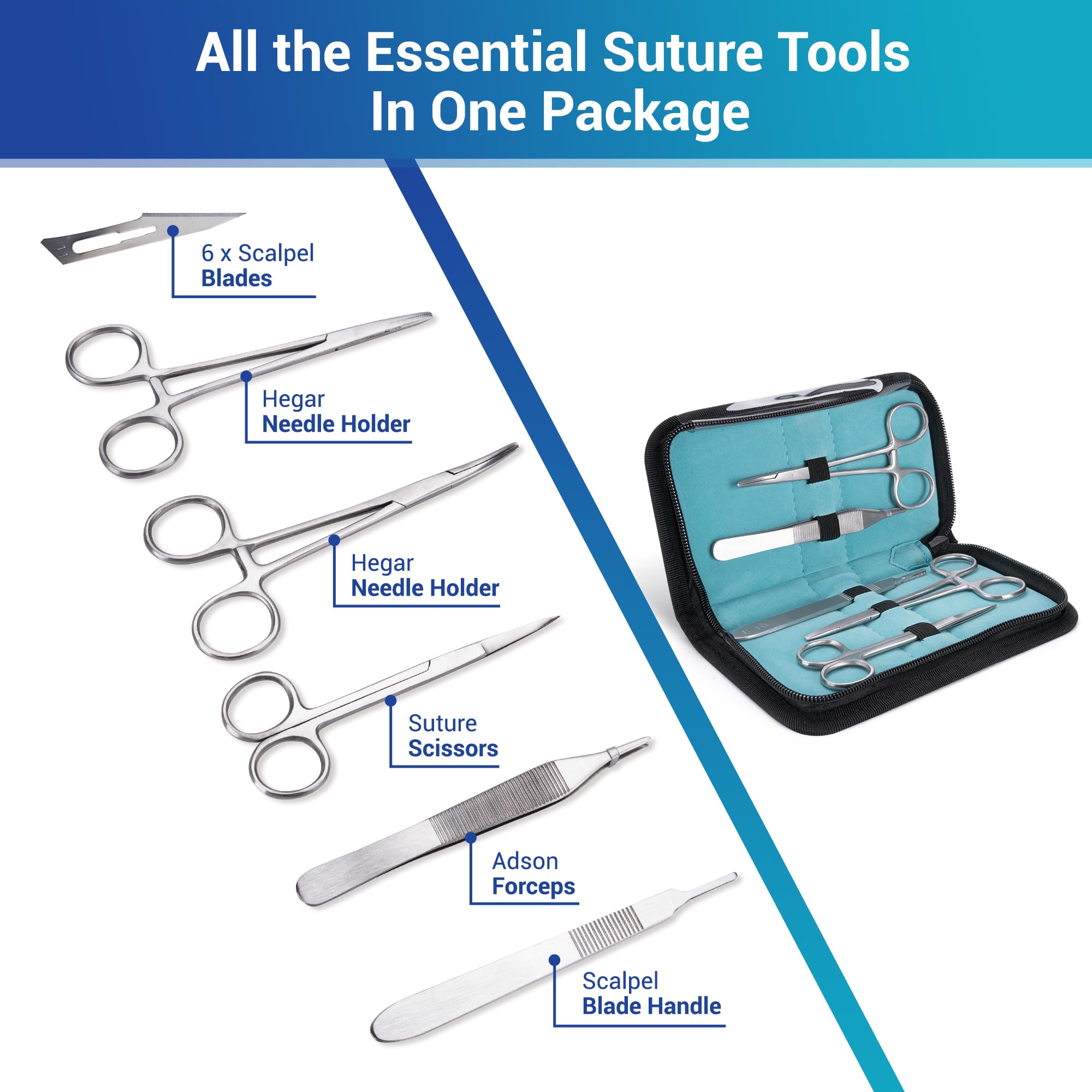 Alcedo Suture Practice Kit reinforced internal mesh