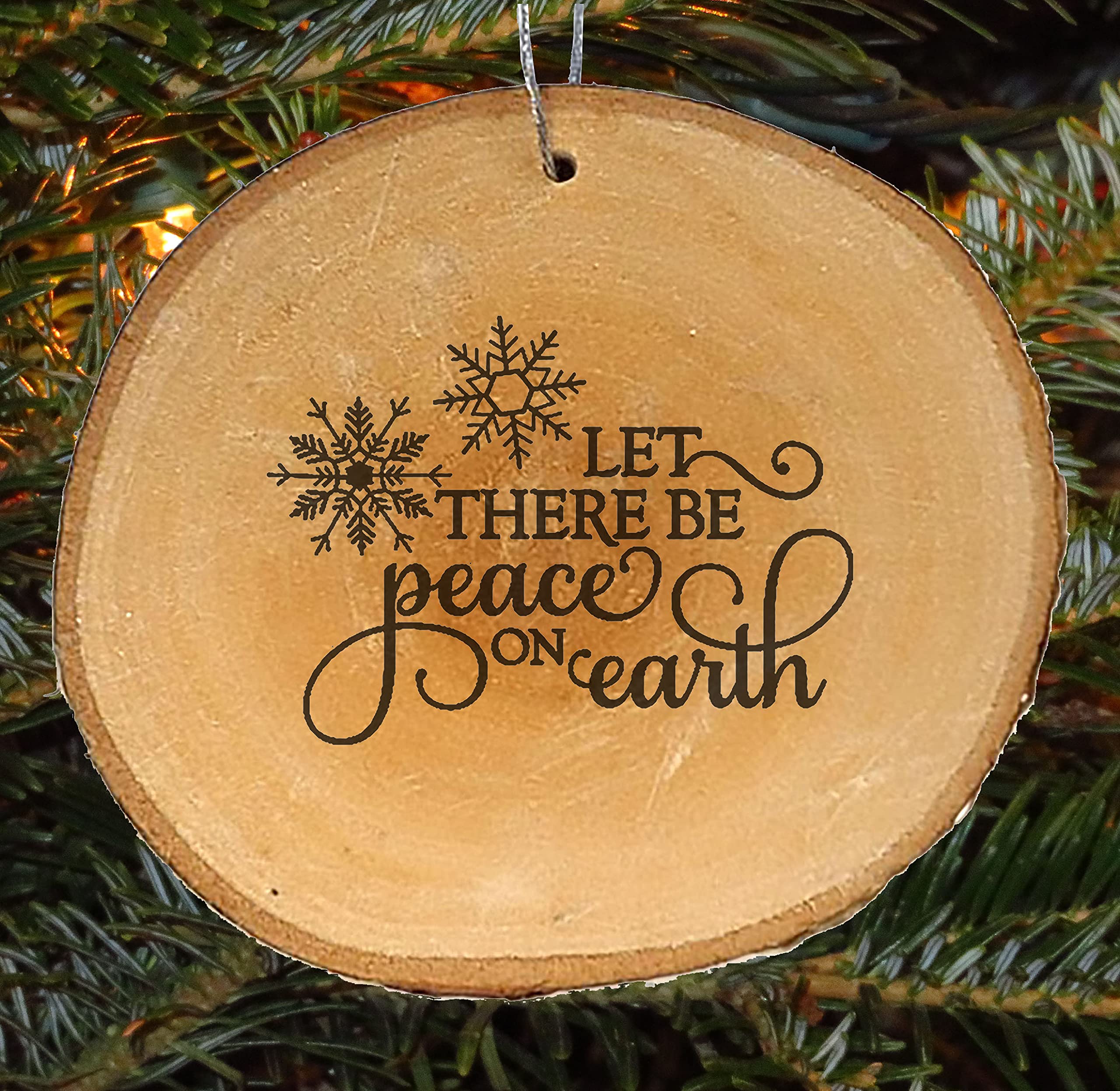 Alder wood ornament Oregon small business