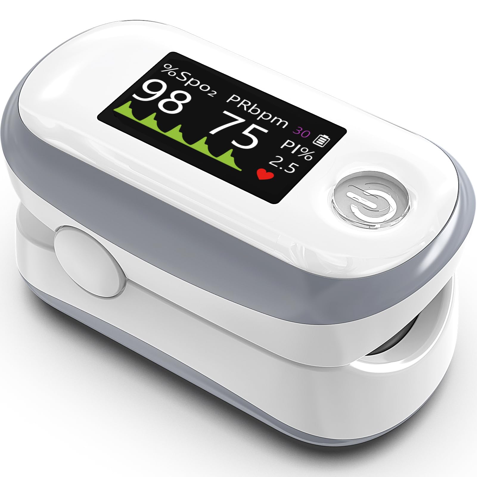 Alecaremed pulse oximeter with 1.3 inch TFT-OLED display