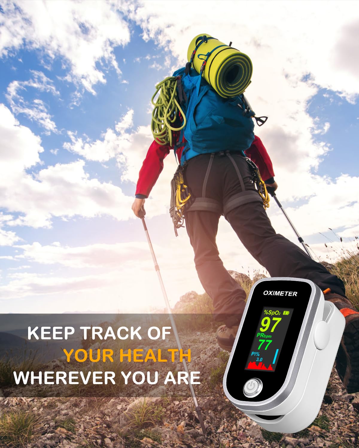 Sport and travel use oximeter by Aleshon