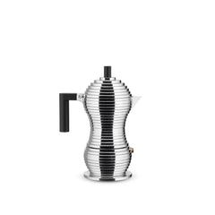 Alessi MDL02-3-B Pulcina stove top espresso maker 3 cup