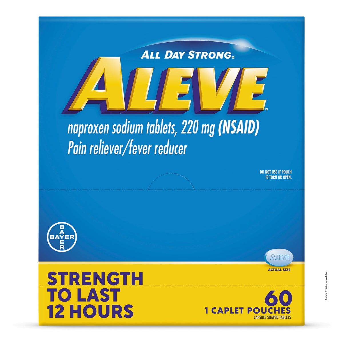 Aleve Naproxen Sodium Caplets packaging