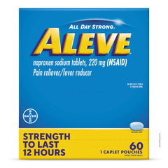 Aleve Naproxen Sodium Caplets packaging