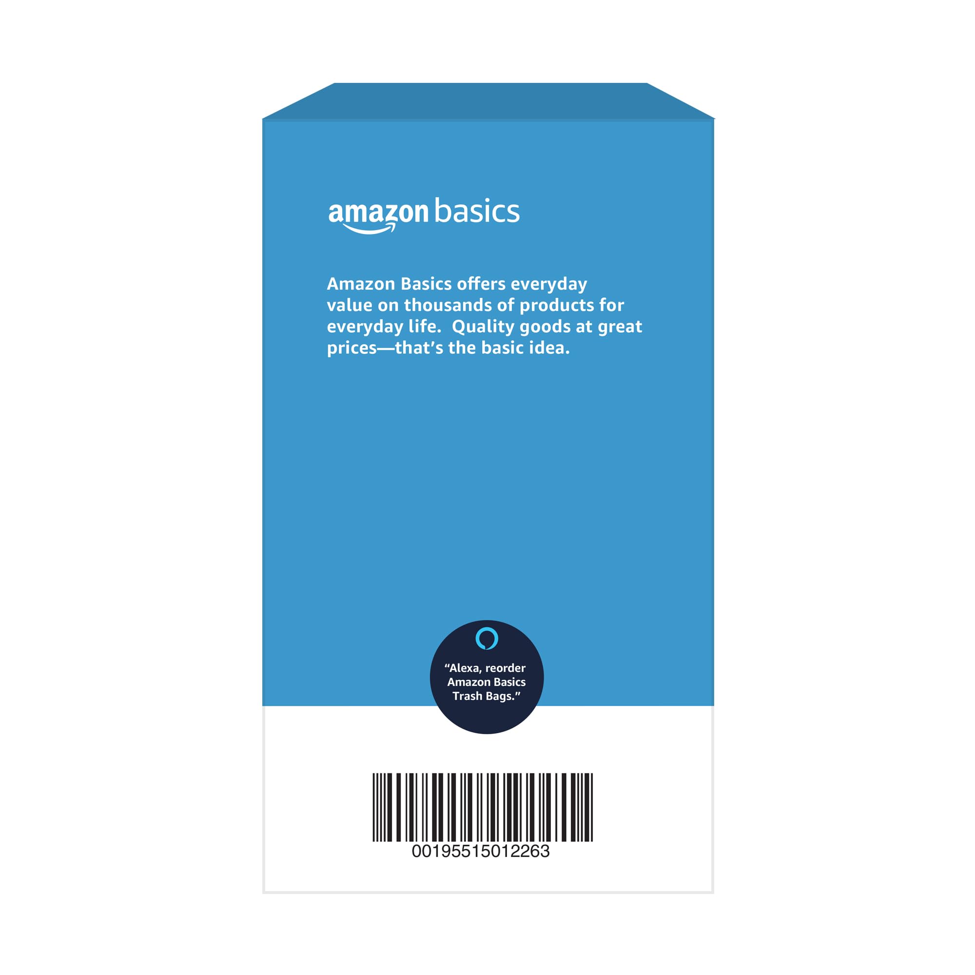 Previously Solimo Basics trash bags branding