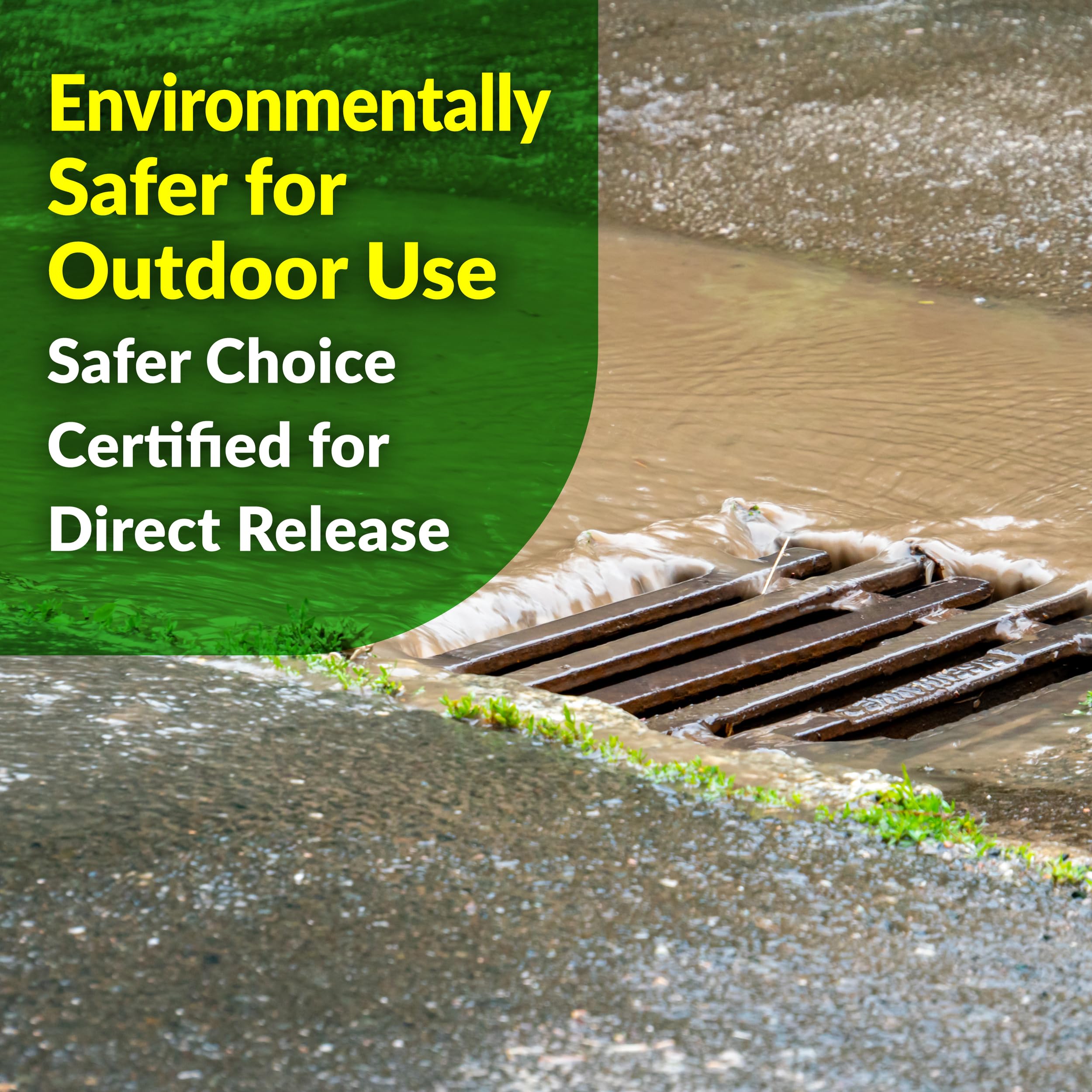 Peroxide powered cleaner for outdoor surfaces