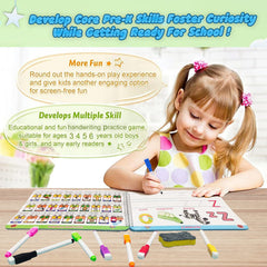 Handwriting practice pages and tracing in ALIANFLY workbook