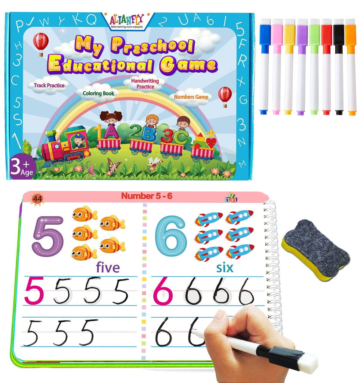 ALIANFLY preschool workbook cover