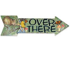 Alice in Wonderland Decor directional arrow metal sign
