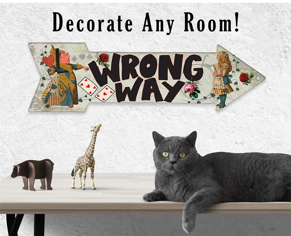 Vintage style directional arrow metal wall art