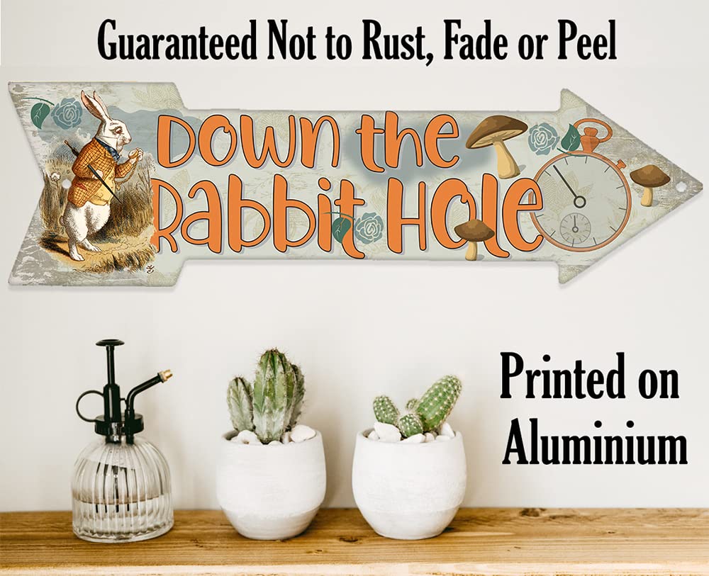 Easy to hang metal sign with two screw holes