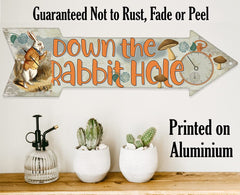Easy to hang metal sign with two screw holes