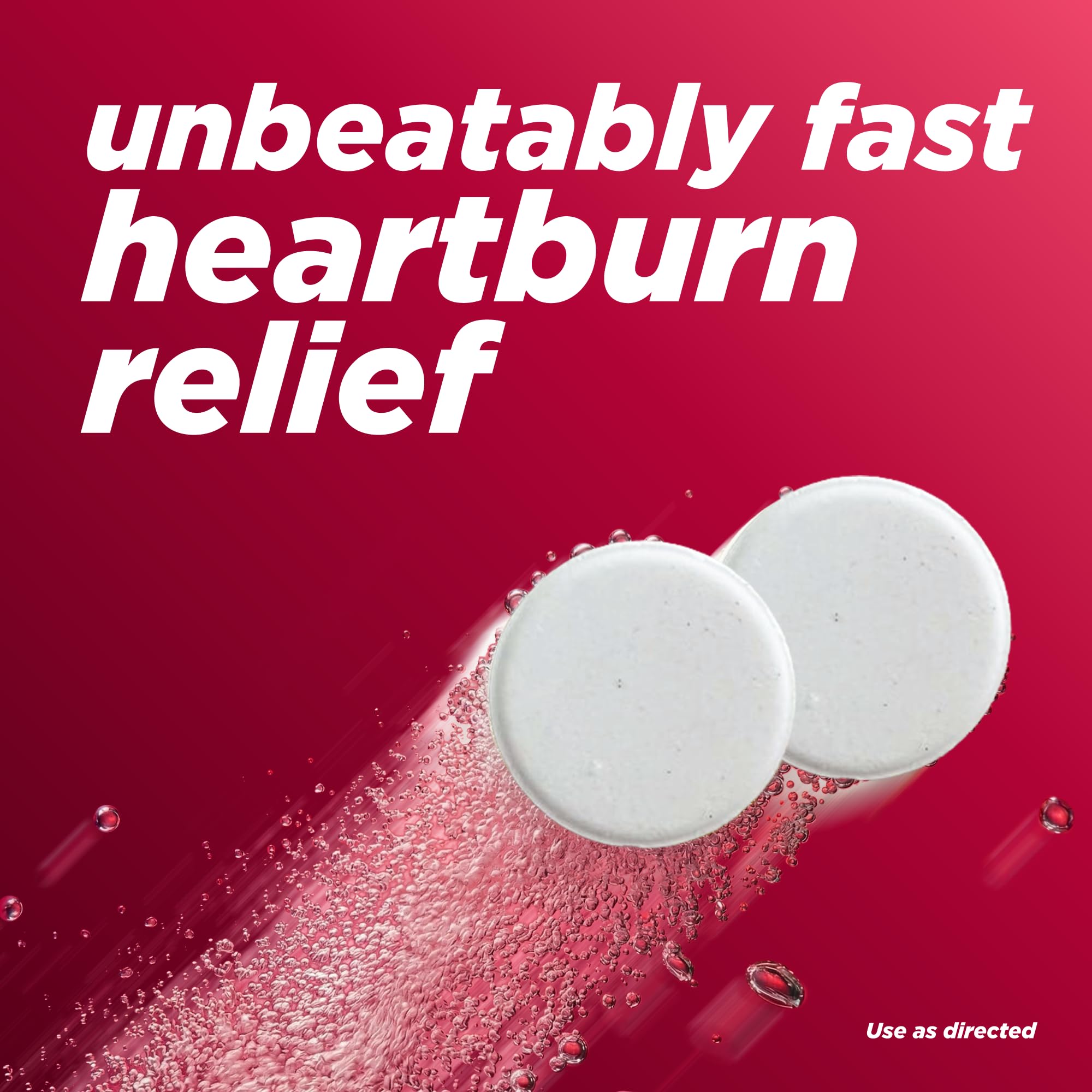 Effervescent tablets 36ct box for heartburn relief