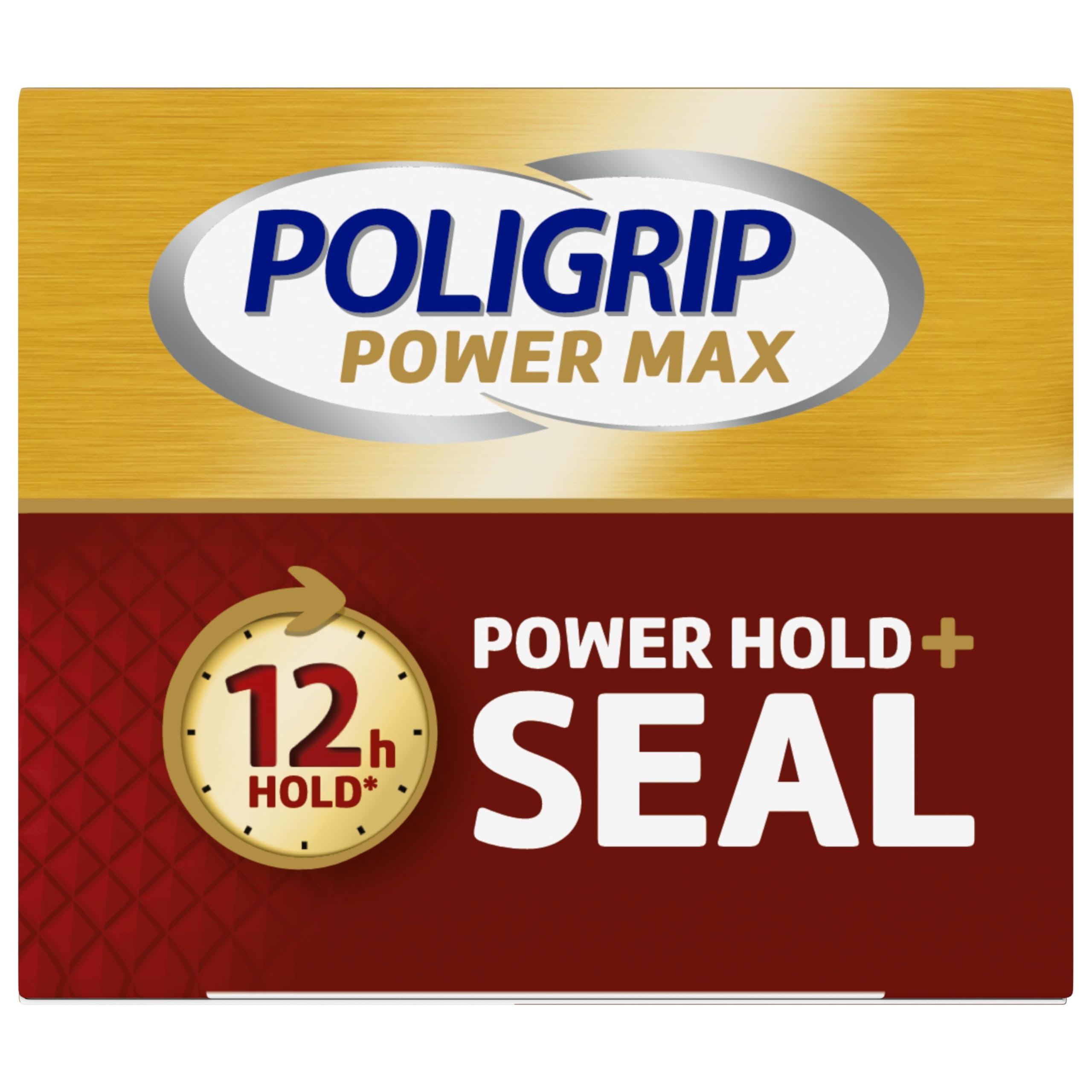 Denture care routine with Poligrip Power Max Hold Plus Seal