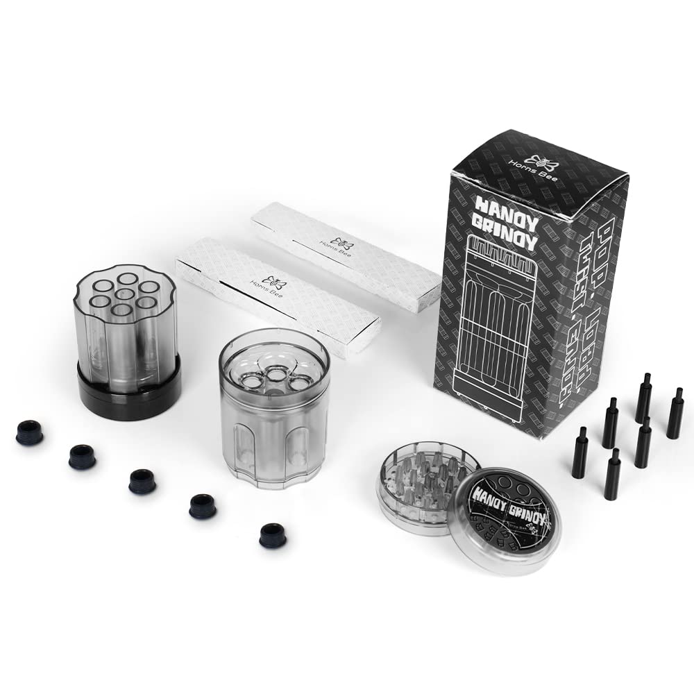 Built-in funnel and cone storage holds up to seven empty cones