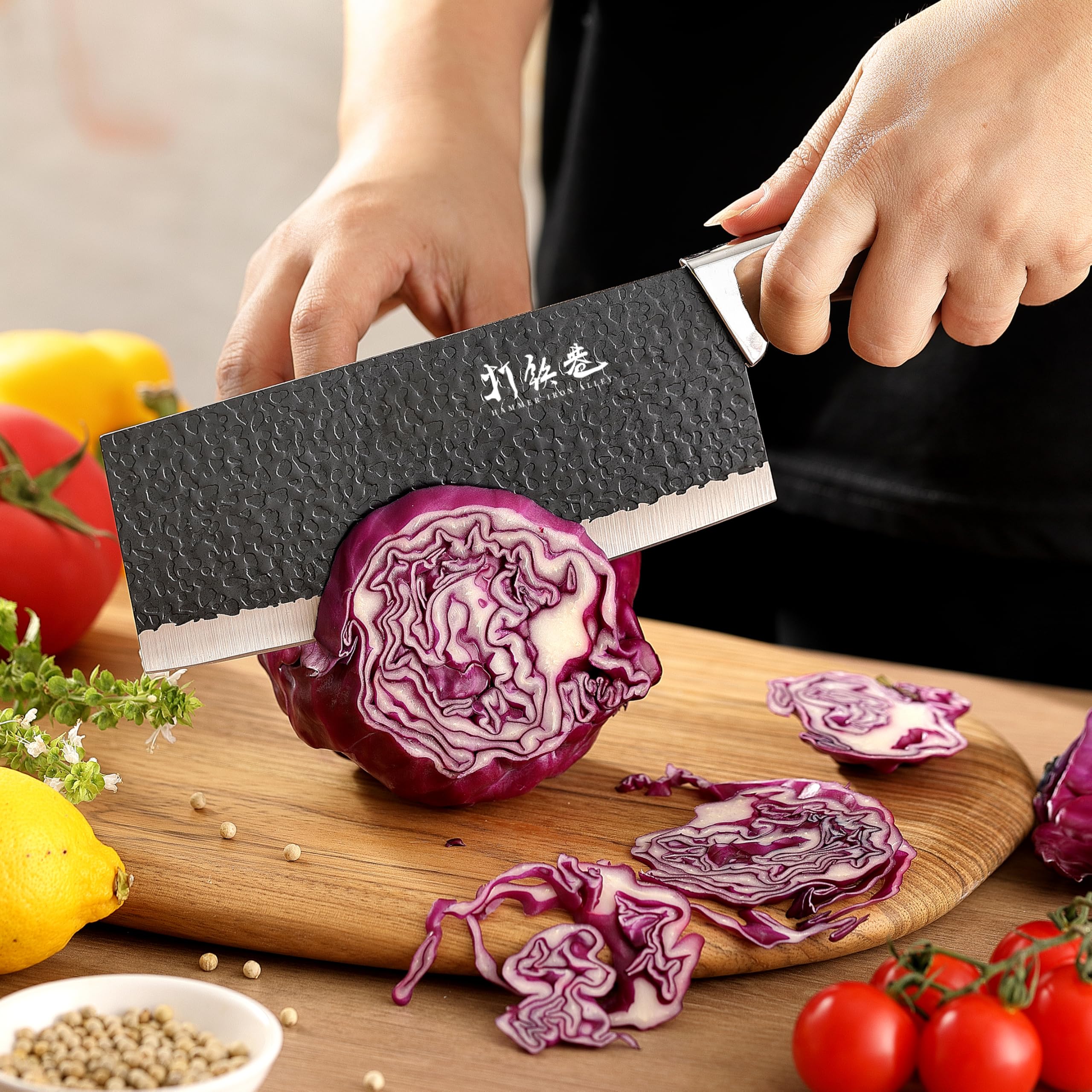 all-in-one kitchen knife set ready for storage