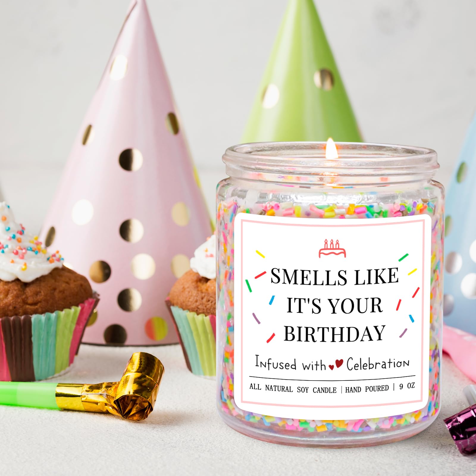 All natural soy candle hand poured 9 oz