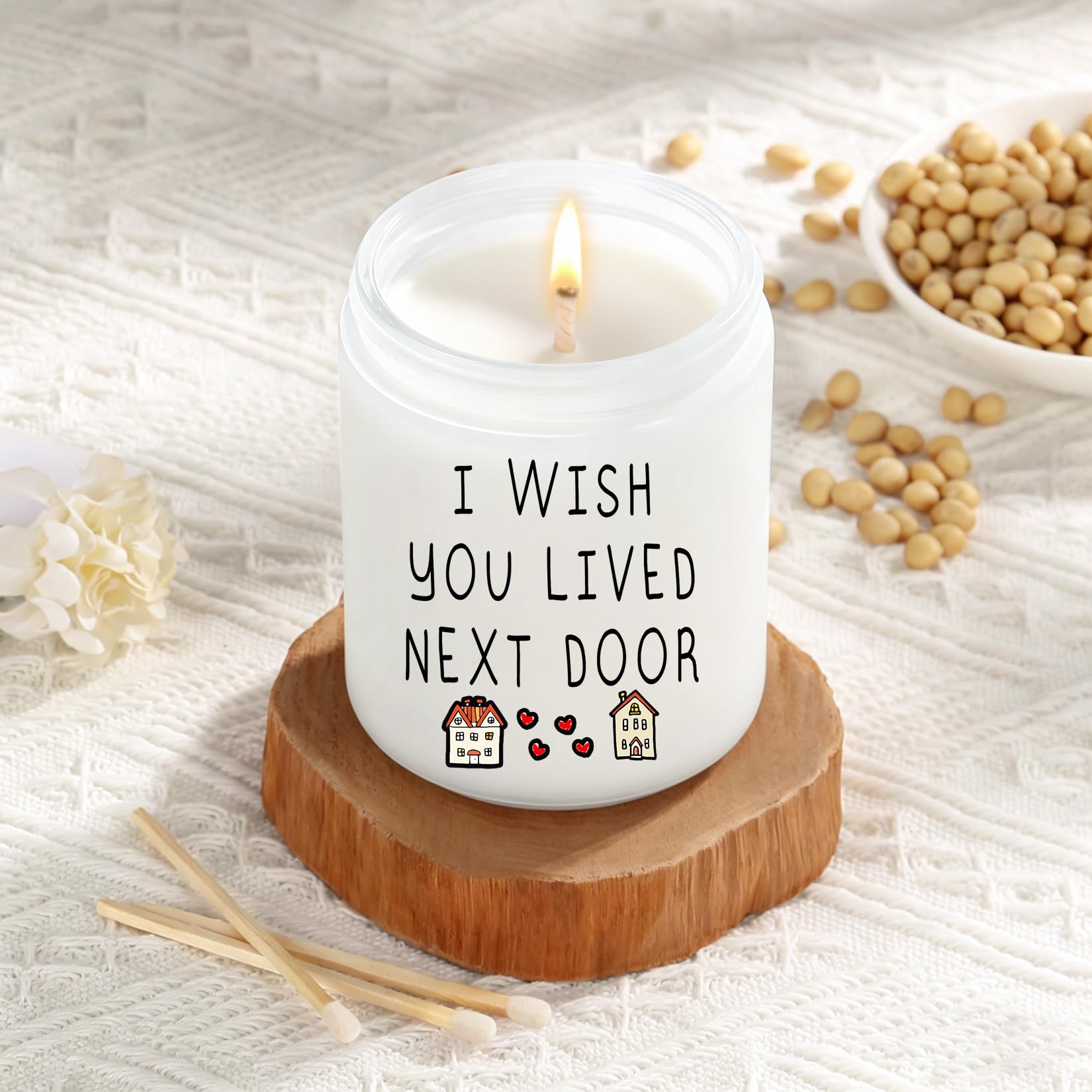 All natural soy wax candle with cotton wick