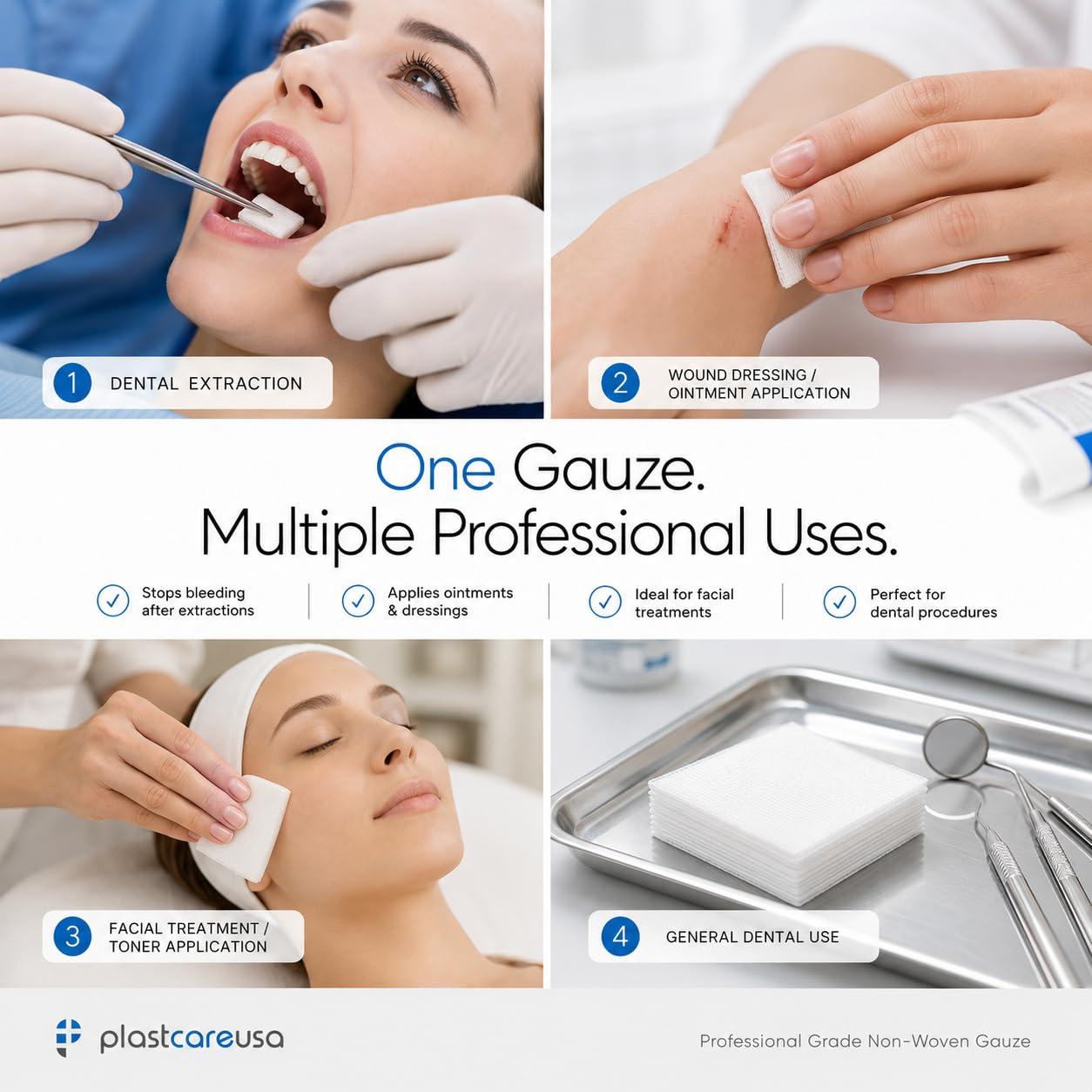 all purpose medical gauze squares for wound care