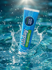 Allday Dry Mouth Treatment Gel xylitol label close up