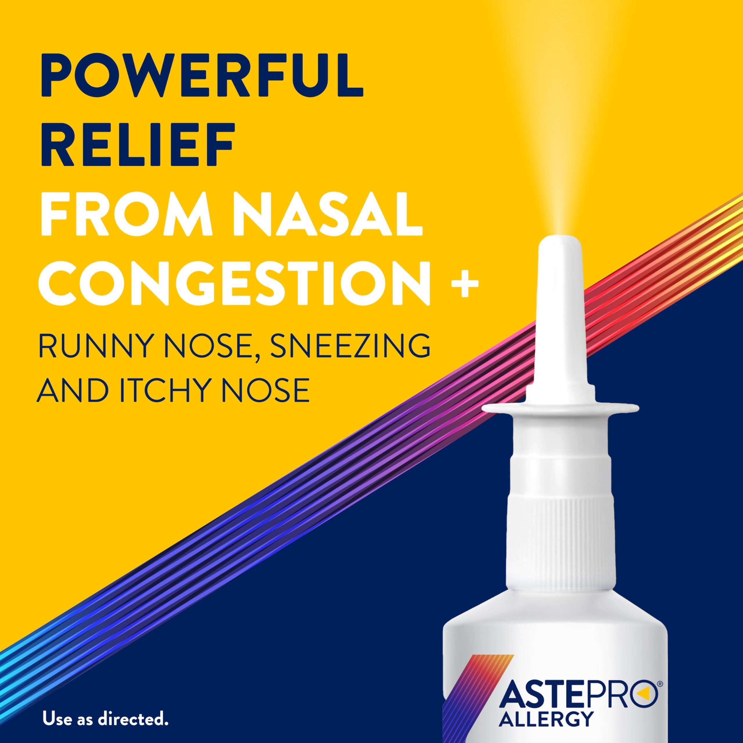 Astepro nasal spray bottle showing 200 metered sprays