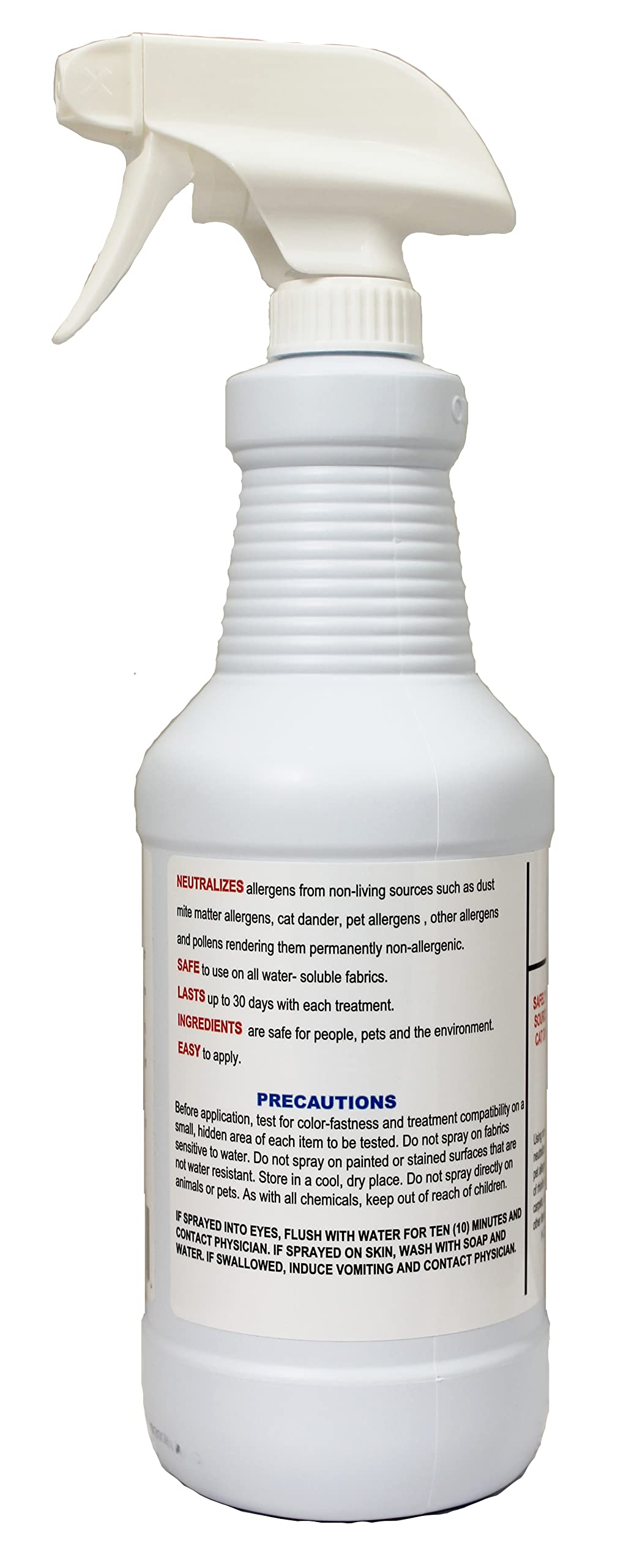 Neutralizing allergens with Allersearch ADMS Anti-Allergen Spray